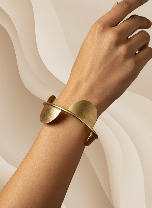 Tithi Phase 18K Gold-Plated Brass Handcuff