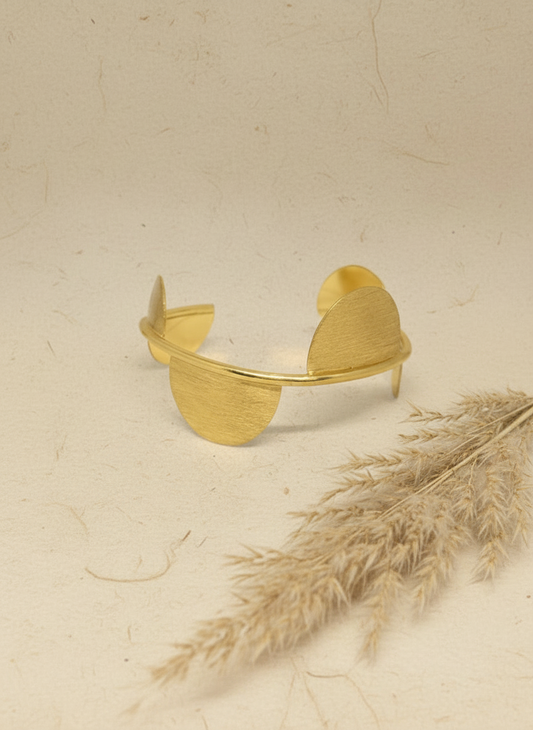 Tithi Phase 18K Gold-Plated Brass Handcuff