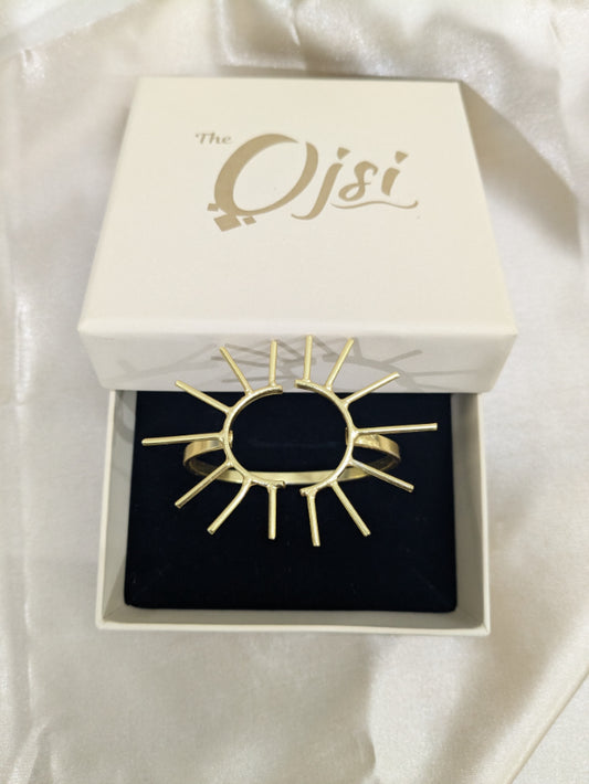 Suryaa Sunlit 18K gold-Plated Brass HandCuff