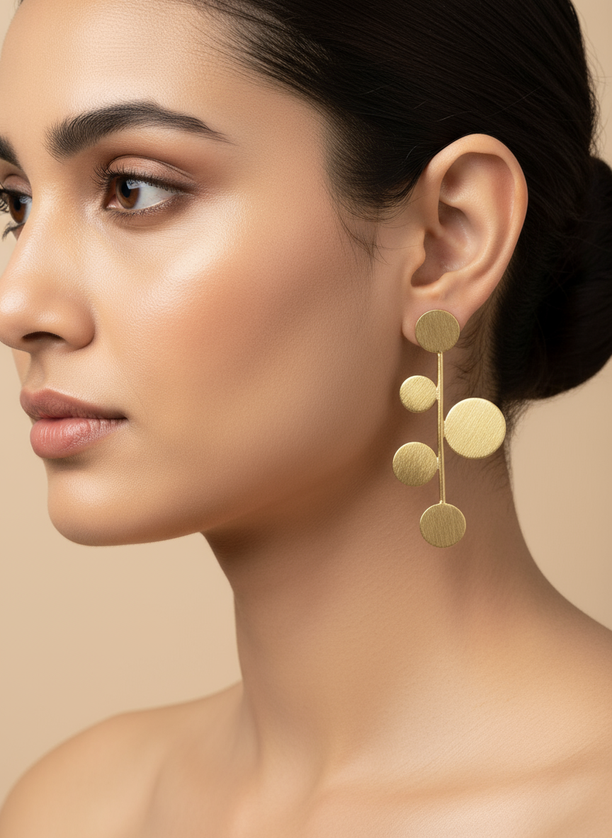 Svara Flow 18K Gold-Plated Brass Earrings