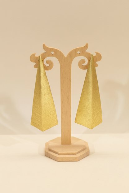 Aroha Peak 18K Gold-Plated Brass large Earrings
