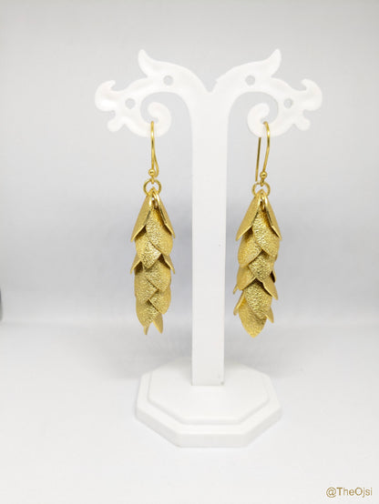 Latika Leaves 18K Gold-Plated Brass Earrings