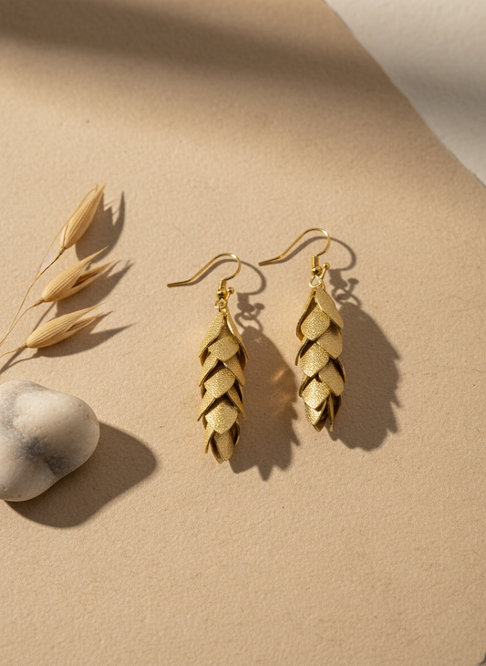 Latika Leaves 18K Gold-Plated Brass Earrings