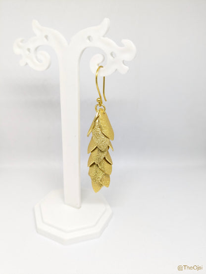 Latika Leaves 18K Gold-Plated Brass Earrings