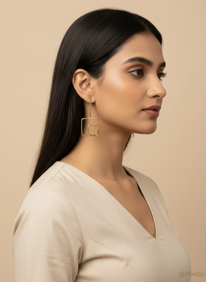 Sutra Nexus 18K Gold-Plated Brass earrings