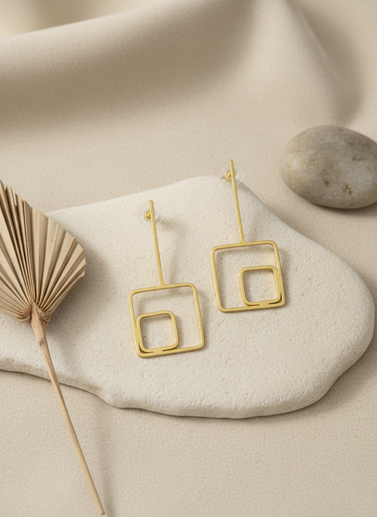 Sutra Nexus 18K Gold-Plated Brass earrings