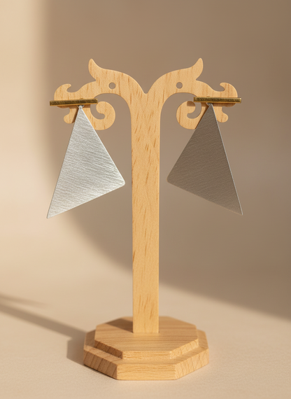 Trikonika Triangular 18K Gold-Plated Brass stud earrings