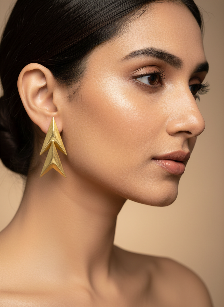 Utkarsa Rise 18K Gold-Plated Brass Earrings