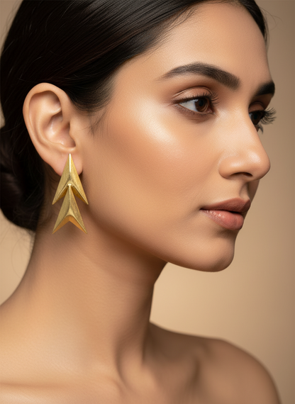 Utkarsa Rise 18K Gold-Plated Brass Earrings