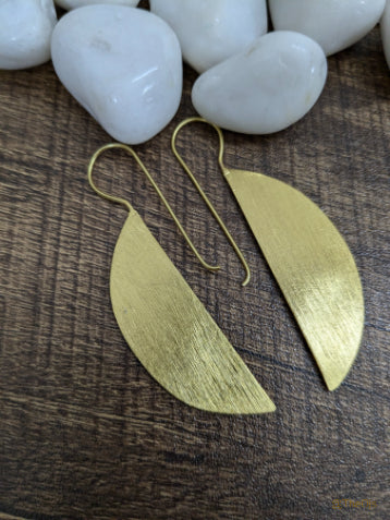 Ardhika Half Moon 18K Gold-Plated Brass Earrings