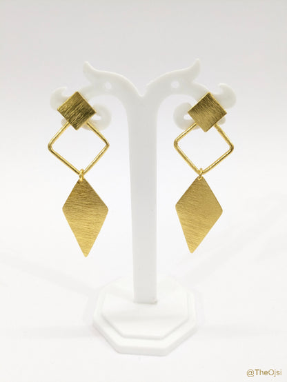 Vajrika Dangles 18K Gold-Plated Brass Earrings