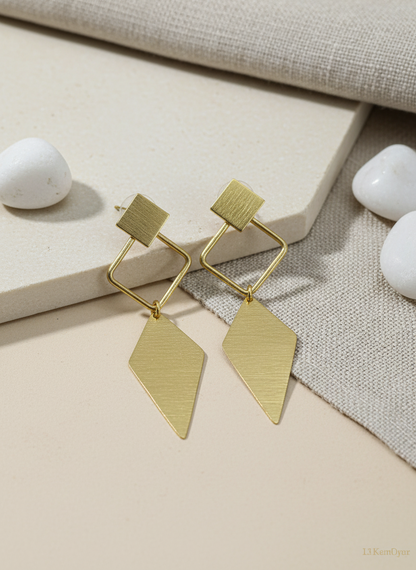 Vajrika Dangles 18K Gold-Plated Brass Earrings