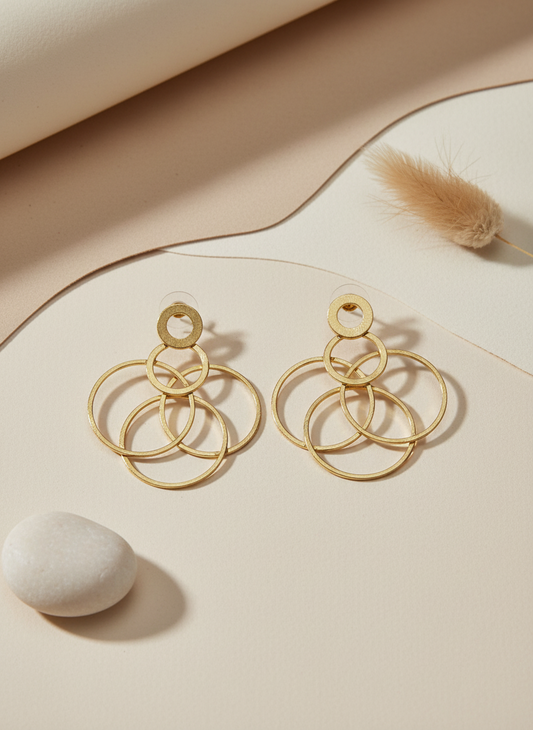 Pranika Harmony 18K Gold-Plated Brass Earrings