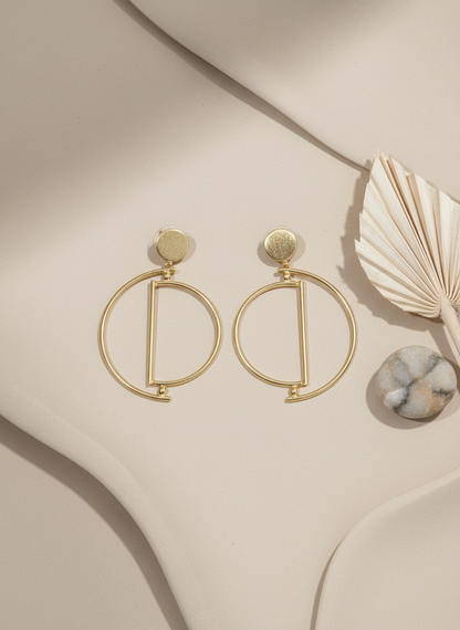 Shikha Zenith 18K Gold-Plated brass earrings