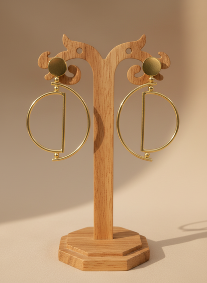 Shikha Zenith 18K Gold-Plated brass earrings