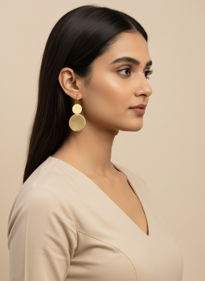 Ananta Infinity 18K Gold-Plated brass earrings