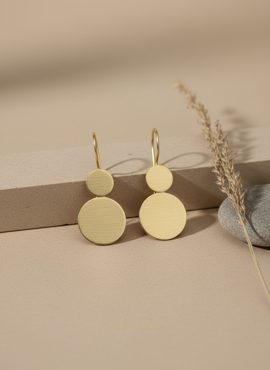 Ananta Infinity 18K Gold-Plated brass earrings