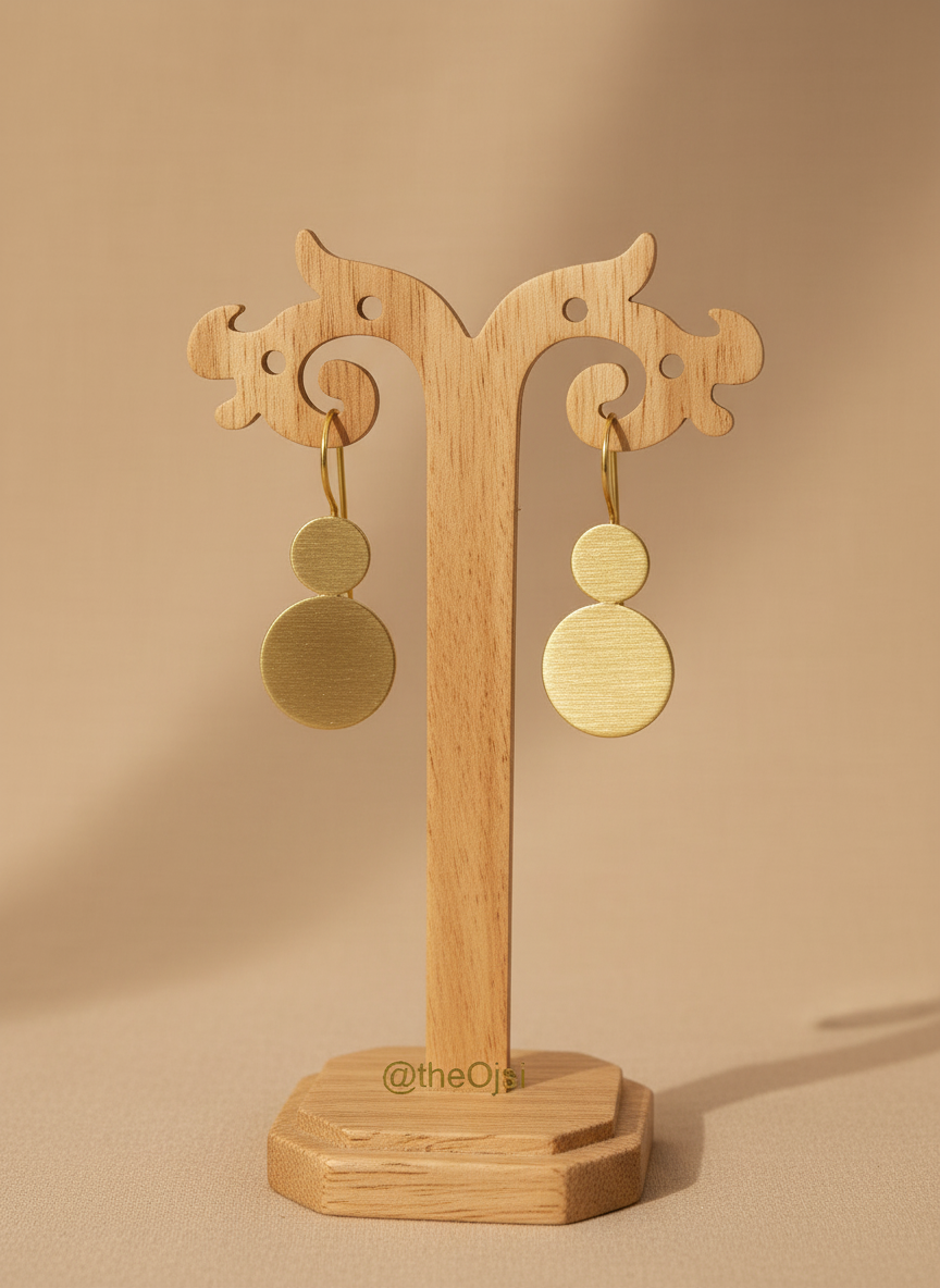 Ananta Infinity 18K Gold-Plated brass earrings