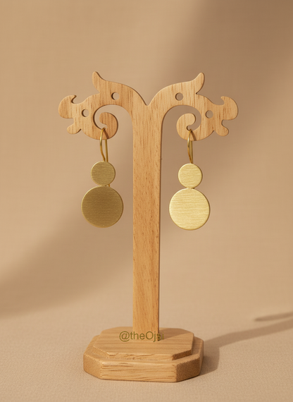 Ananta Infinity 18K Gold-Plated brass earrings