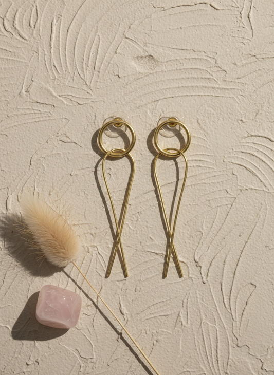 Ratika Dangler 18K Gold-Plated Brass Earrings