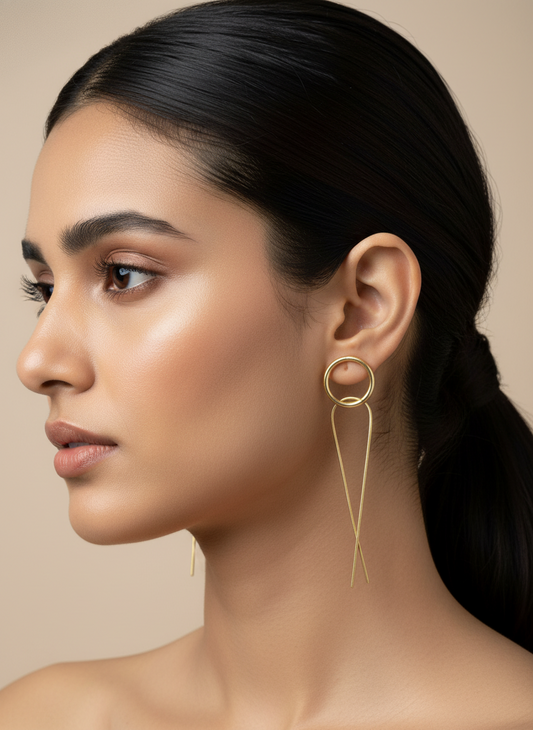 Ratika Dangler 18K Gold-Plated Brass Earrings