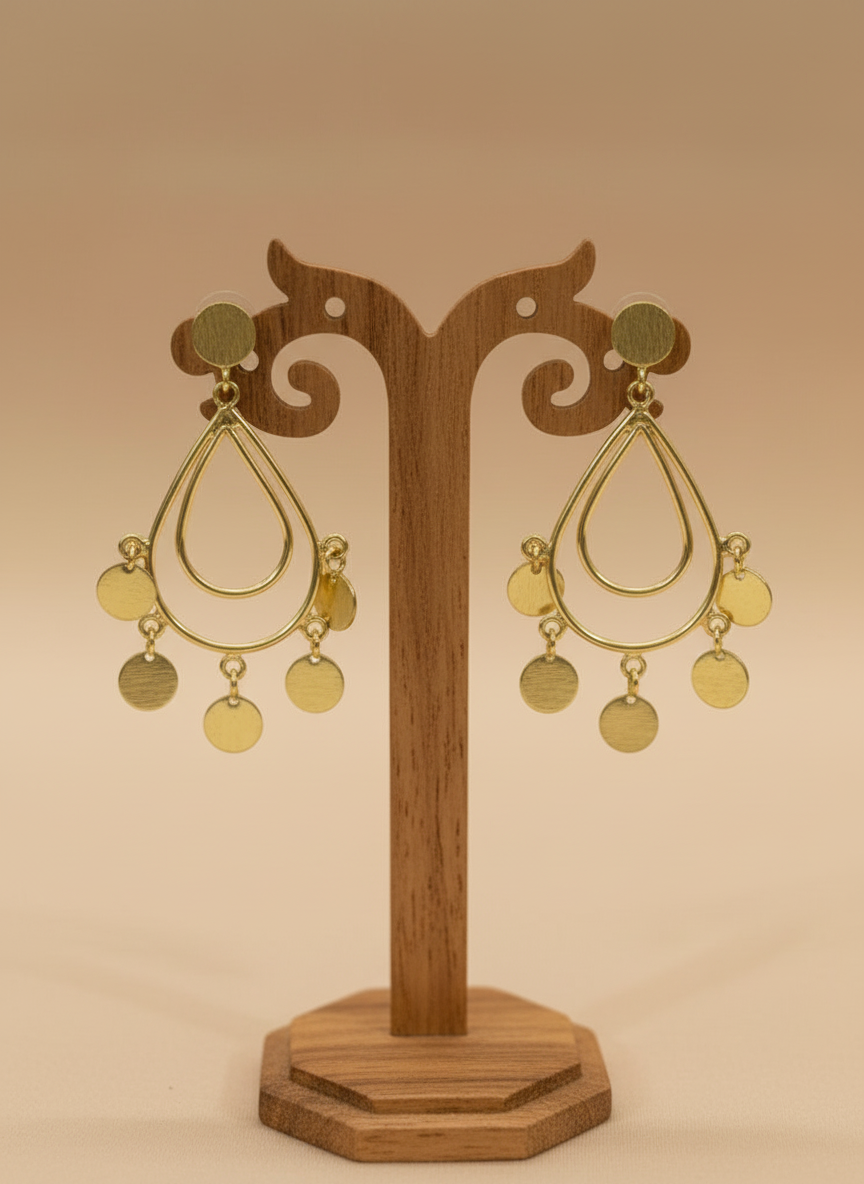 Nira Water drops 18K Gold-Plated Brass earrings