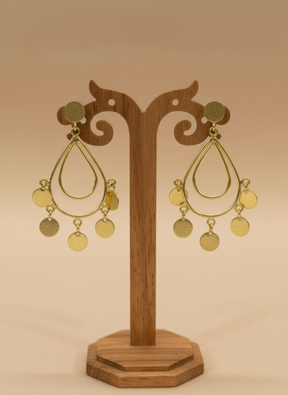 Nira Water drops 18K Gold-Plated Brass earrings