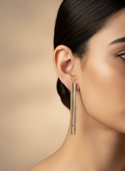 Aurora Strands 18K Gold-Plated Brass Earrings