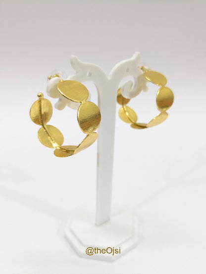 Aumya Elegance 18K Gold-Plated brass earrings