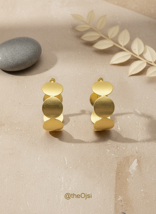 Aumya Elegance 18K Gold-Plated brass earrings