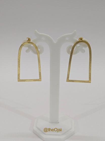 Tirya Golden Frame Hoops brass studs