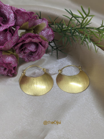 Luna Luxe brass Hoops