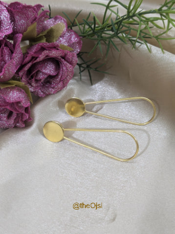 Golden Dewdrop brass Earrings
