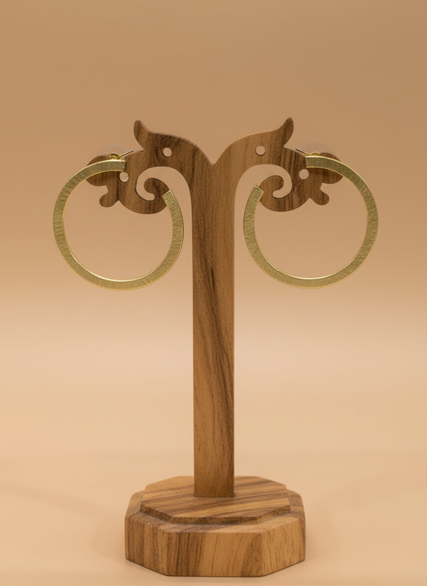 Vyoma Open Sky 18K Gold-Plated brass earrings