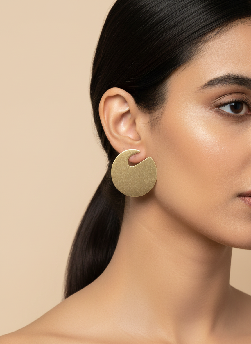 Soma Moonlit 18K Gold-Plated Brass Earrings