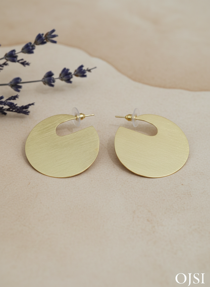 Soma Moonlit 18K Gold-Plated Brass Earrings